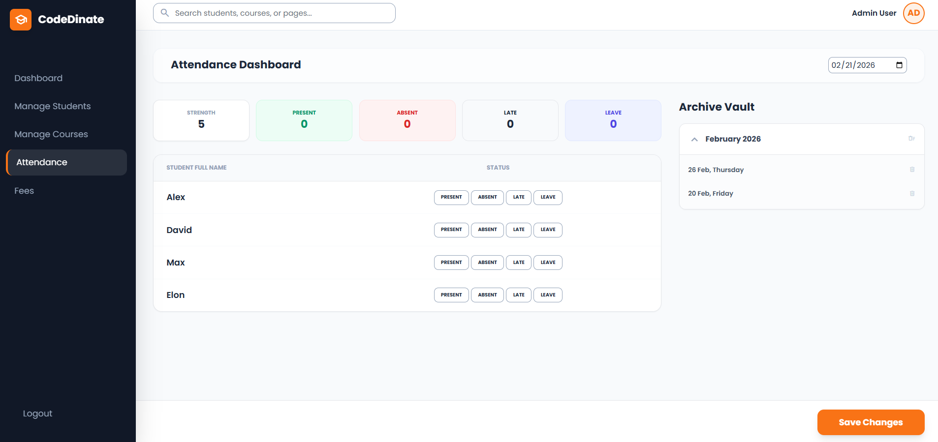 Student Dashboard